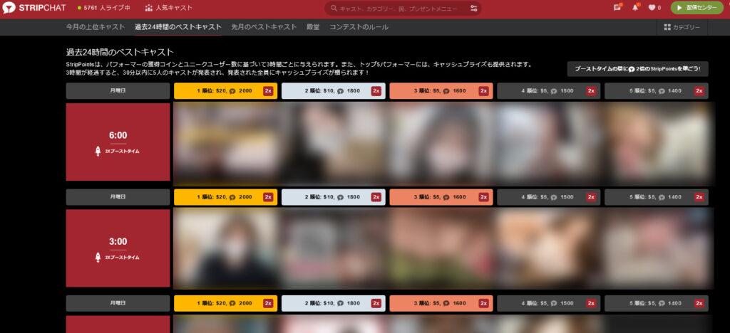 【チャットレディ向け】STRIPCHATで稼ぐサポート機能と心構えについて 24時間コンテスト